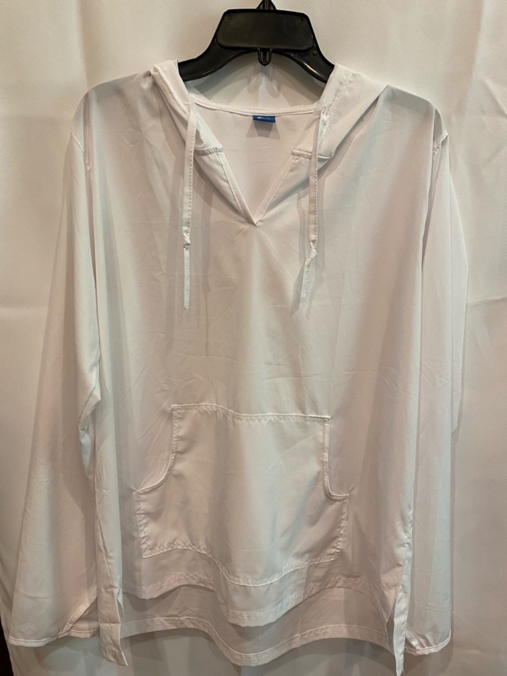 Rip Skirt Lightweight White Hoodie Pullover